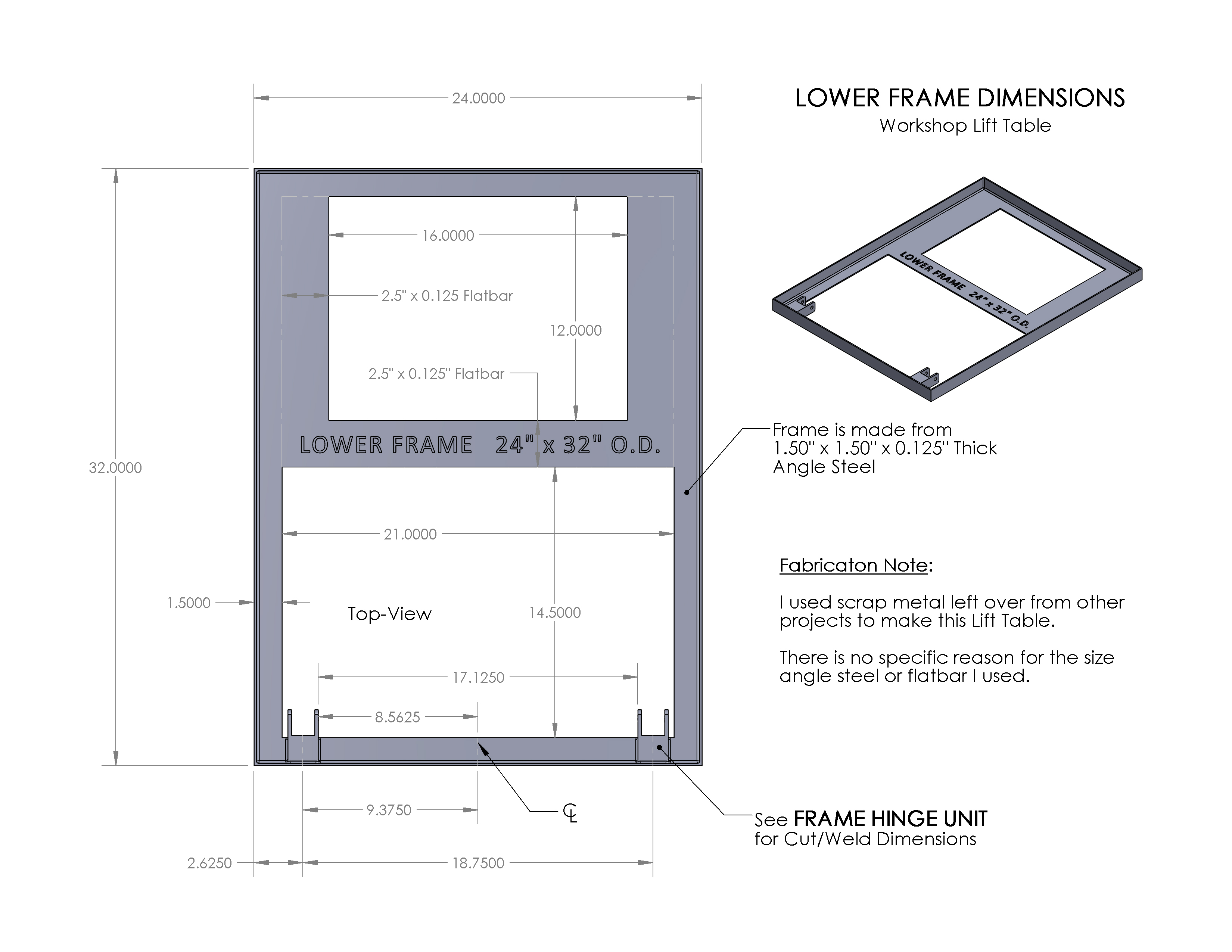 DIY Lift Table自制升降台模型3D图纸 Solidworks设计(1)